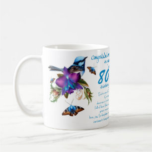 Café 80.o Taza de la abuela del cumpleaños