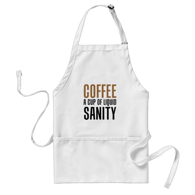 Café a la taza de delantal líquido de la cordura (Frente)