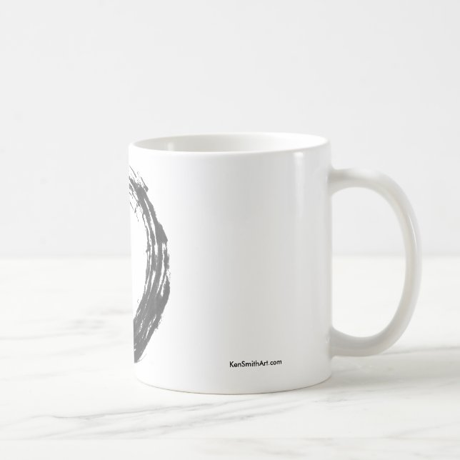 Café Abra la taza del zen de Enso del círculo (Derecha)