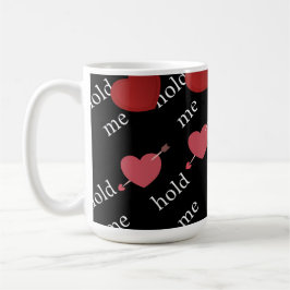 Café "Abrázame" Taza de Corazones Románticos con Estéti