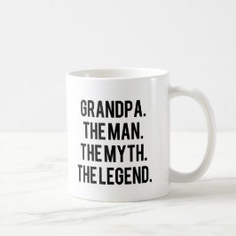 Café Abuelo el hombre el mito la taza divertida de la