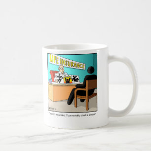 Café Actuario divertido de la taza del dibujo animado