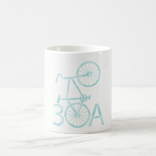 Café Acuarela 30A con la taza de la bici