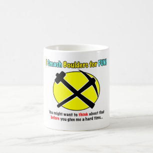Café ¡Advertencia de Rockhound! Taza