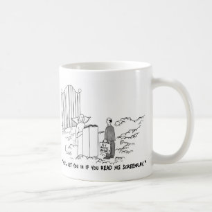 Café Agente en taza de la obra clásica del cielo