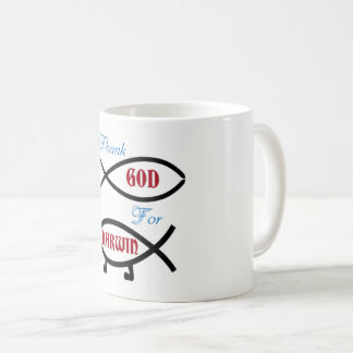 Café Agradezca a dios por la taza de Darwin