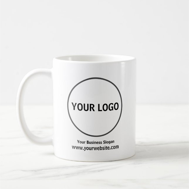 Café Agrega tu logo, Taza de la empresa,  (Izquierda)