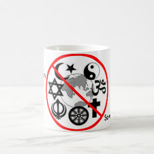 Café Ahorre el planeta, taza de la religión del final