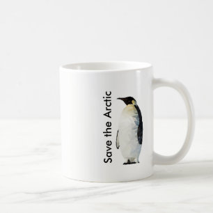 Café Ahorre la taza ártica del pingüino de Polyart
