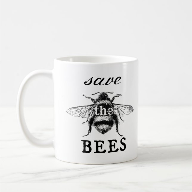 Café Ahorre la taza de las abejas - ambiental - Día de (Izquierda)