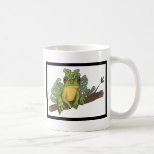 Café Ahorre la taza de las ranas