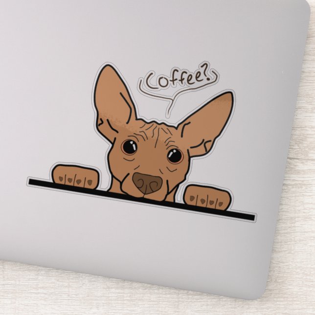 Café? AHT Vinyl Pegatina (Detalle)