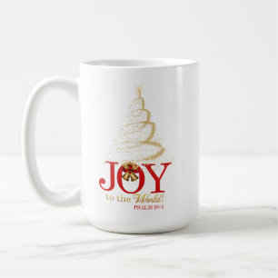 Café "Alegría taza de la escritura del navidad del