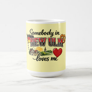 Café Alguien en New Ulm Me Ama Taza de la Herencia Al