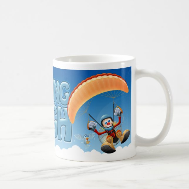Café Alta taza de Paramotor que vuela (Derecha)