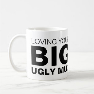 Café Amando Tu Gran Taza Fea de Novedad Personalizada