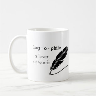 Café Amante del tamaño de la taza de las palabras