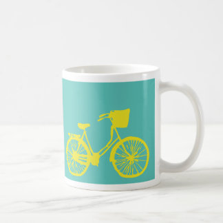 Café Amarillo/trullo de la taza de la bicicleta del