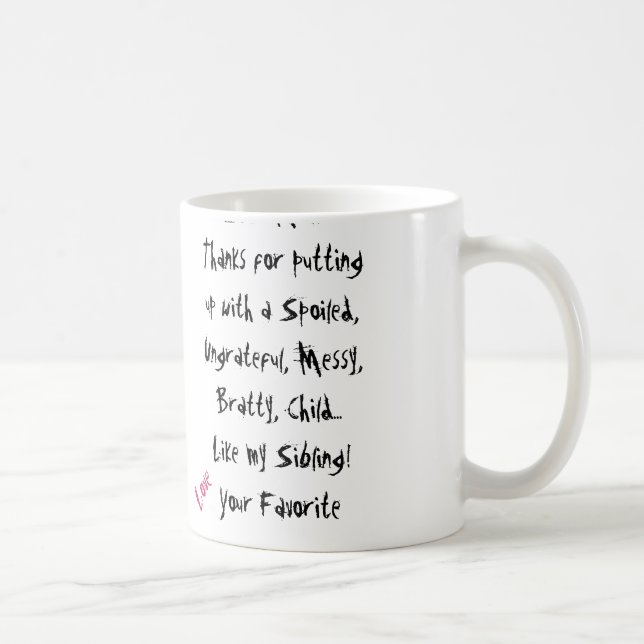 Café ¡Ame a su favorito! Taza de la mamá (Derecha)