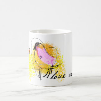 Café "Ame la taza blanca de la obra clásica 11oz del