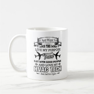 Café Ame mi taza de la tecnología de la HVAC