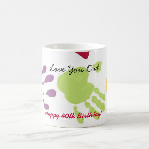 Café ¡Ámele papá, 40.o cumpleaños feliz! Taza de ca