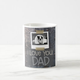 Café Ámele, taza gris abigarrada papá de la foto del