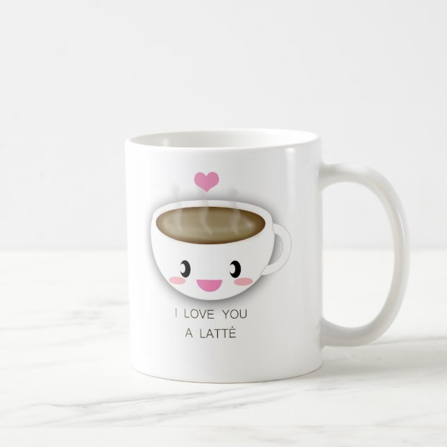 Café Ámele una taza de Latté (Derecha)