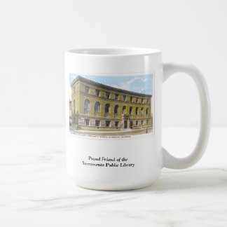 Café Amigo de la taza de la biblioteca