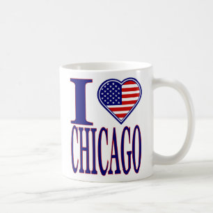 Café Amo Chicago adelante de la taza de la edición de