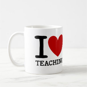 Café Amo el enseñar de la taza