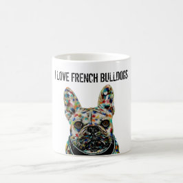Café Amo la taza de Bulldoges franceses