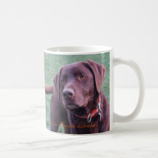 Café Amo la taza de Labradors del chocolate