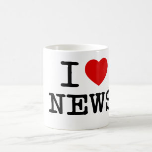 Café Amo la taza de las noticias