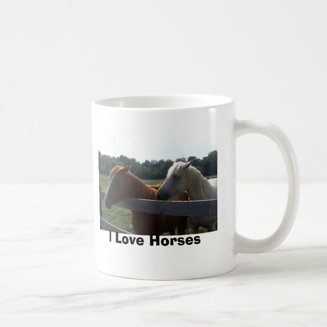 Café Amo la taza de los caballos (Derecha)