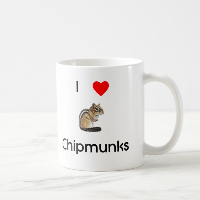 Café Amo la taza de los chipmunks (Derecha)