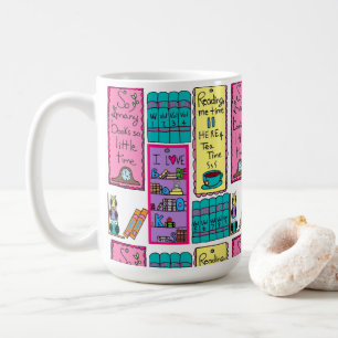 Café Amo la taza de los libros