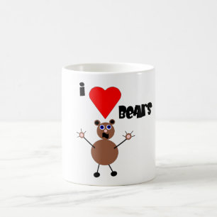 Café Amo la taza de los osos