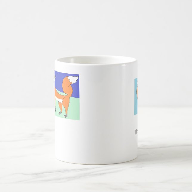 Café Amo la taza de los zorros (Centro)