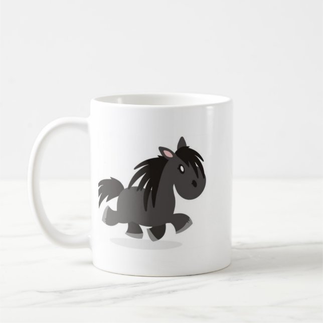 Café Amo la taza del dibujo animado de los potros de (Izquierda)