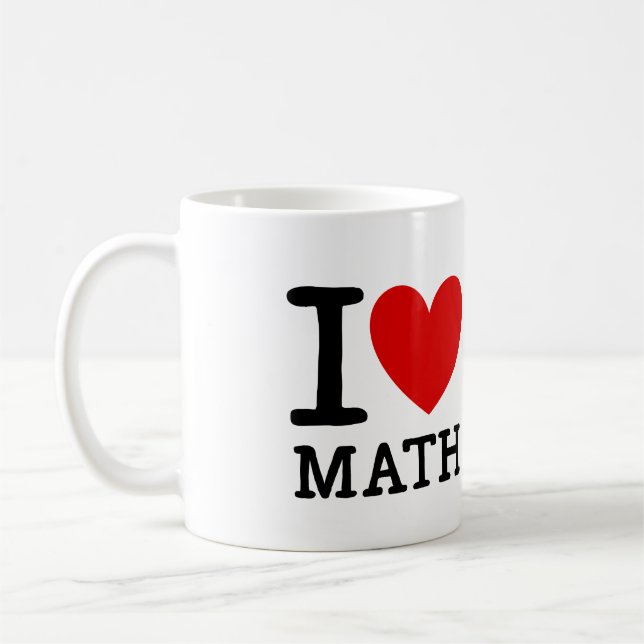 Café Amo la taza del profesor de matemáticas (Izquierda)