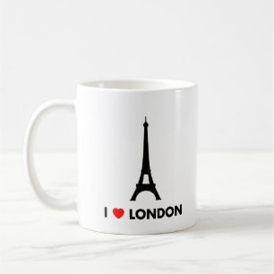 Café Amo Londres - taza de la torre Eiffel
