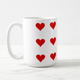 Café Amo mi día de San Valentín - Taza con corazones