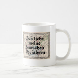 Café Amo mi taza alemana de los antepasados