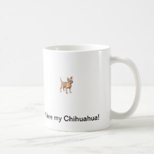 Café Amo mi taza de la chihuahua