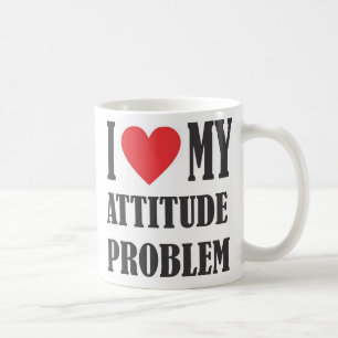 Café Amo mi taza del problema de la actitud