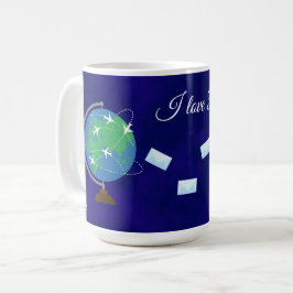Café Amo Postcrossing - Taza de 15 oz.