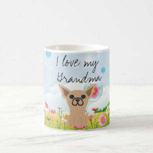 Café Amo taza de mi de la abuela jardín de la