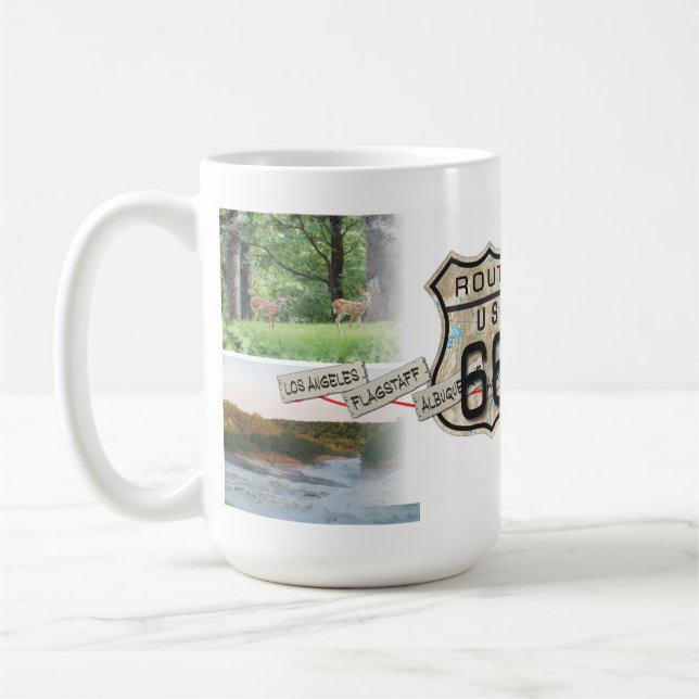 Café añada su taza de la ruta 66 de las fotos (Izquierda)