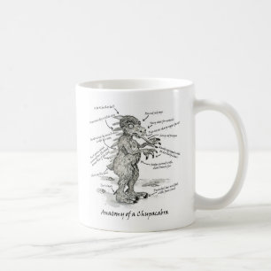Café Anatomía de una taza del Chupacabra
